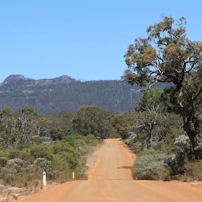 Driving in the Porongurup National Park